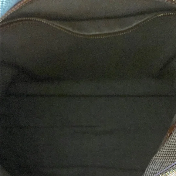 Dooney & Bourke Brown and White Hobo Bag with Structured Silhouette - Picture 6 of 7